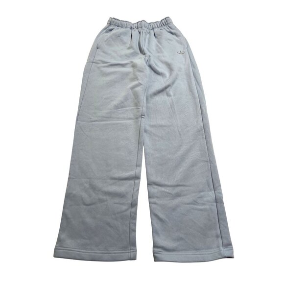 ALO Yoga Accolade Straight Leg Sweatpants in Seashell Blue - Picture 1 of 6